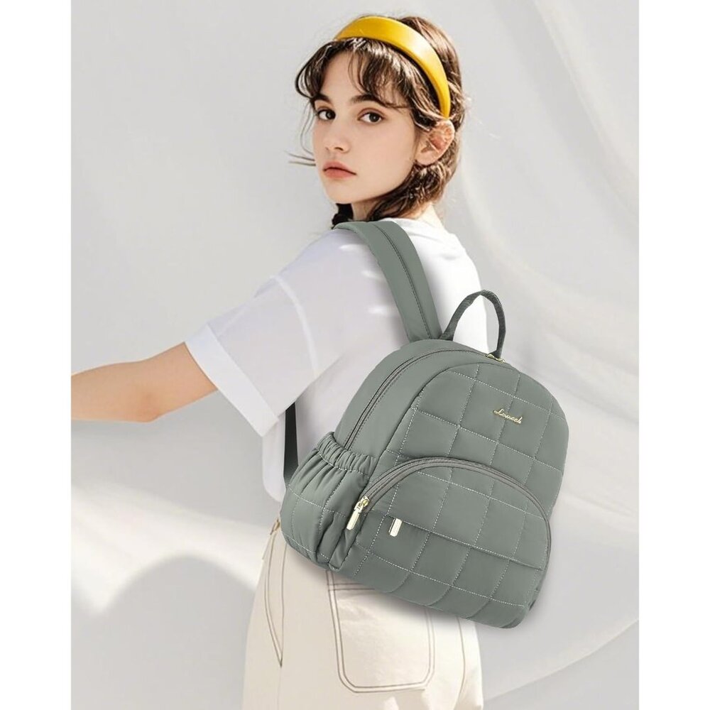 Versatile Mini Puffer Backpack With Ergonomic Str… - image 2